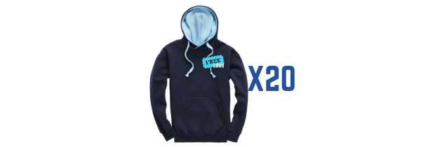 Team Contrast Hoody Bundle x 20