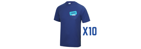 10 x Performance T-Shirt Bundle with Print
