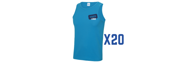20 x Performance Vest Bundles with Print