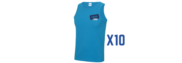10 x Performance Vest Bundles with Print