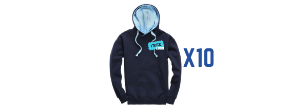 Team Contrast Hoody Bundle x 10