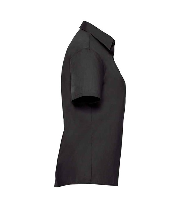 Russell Athletic Collection Ladies Short Sleeve Easy Care Poplin Shirt