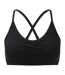 Women's TriDri? ruched sports bra (medium impact)